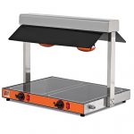 Värmeplatta 2x GN 1/1 med 2 halogenlampor