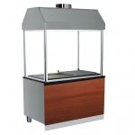 Kolgrill 1800mm med ventilationskåpa