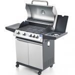 Gasolgrill 4 brännare, kokyta på sida 690x410mm