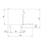 Glaskeramikspis 4x 2,5kW zoner, Elektrisk ugn GN 2/1, 80x73cm - Bild 4