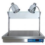 Värmestation med hostskydd, 3x GN 1/1 med 2 halogenlampor