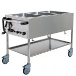 Bain-marie Vagn med 3 kar GN 1/1