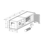 Kolfiltrering och luftrenare med transmissionsmotor, 6300/9000 m³/h - Bild 2