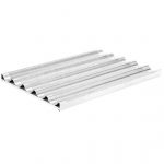 Baguetteplåt 600x400mm, 5st, perforerade & silikonbelagda