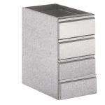 Gastronom byrå 4 lådor för bordsdjup 700 mm