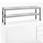 Övre hylla, 2-vånings övre hylla, sida öppen, 2000x350 mm