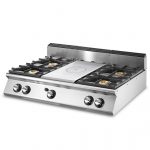 Gas solid top, top version + 4 burners