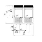 Pastakokare Gas 19kW, 2 GN 2/3, 2x 26 L skåp, 80x73cm - Bild 3