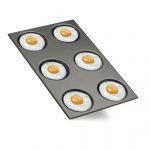 Emaljerad fack GN 1/1 non-stick för stekt ägg, omeletter och crêpes ø 12,5 cm