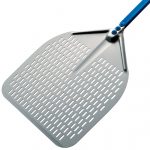 pizza shovel, rectangular, perforated, 330x330 mm, l=1560 mm