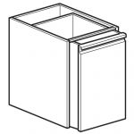 Utdragbar låda till Arbets-/Diskbänk, 400x640 mm