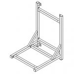 Vägg hylla/Stöd för Ugn AIB0052