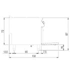 Spis solid top, 4x 2,5 kW zoner, elektrisk ugn GN 2/1, 80x73cm - Bild 4