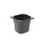 Kantin svart polykarbonat GN 1/6- Olika djup